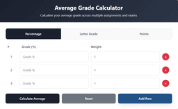 GradingCalculator.net – Educational Calculator Website with Multiple Grade Tools For Sale thumbnail 2
