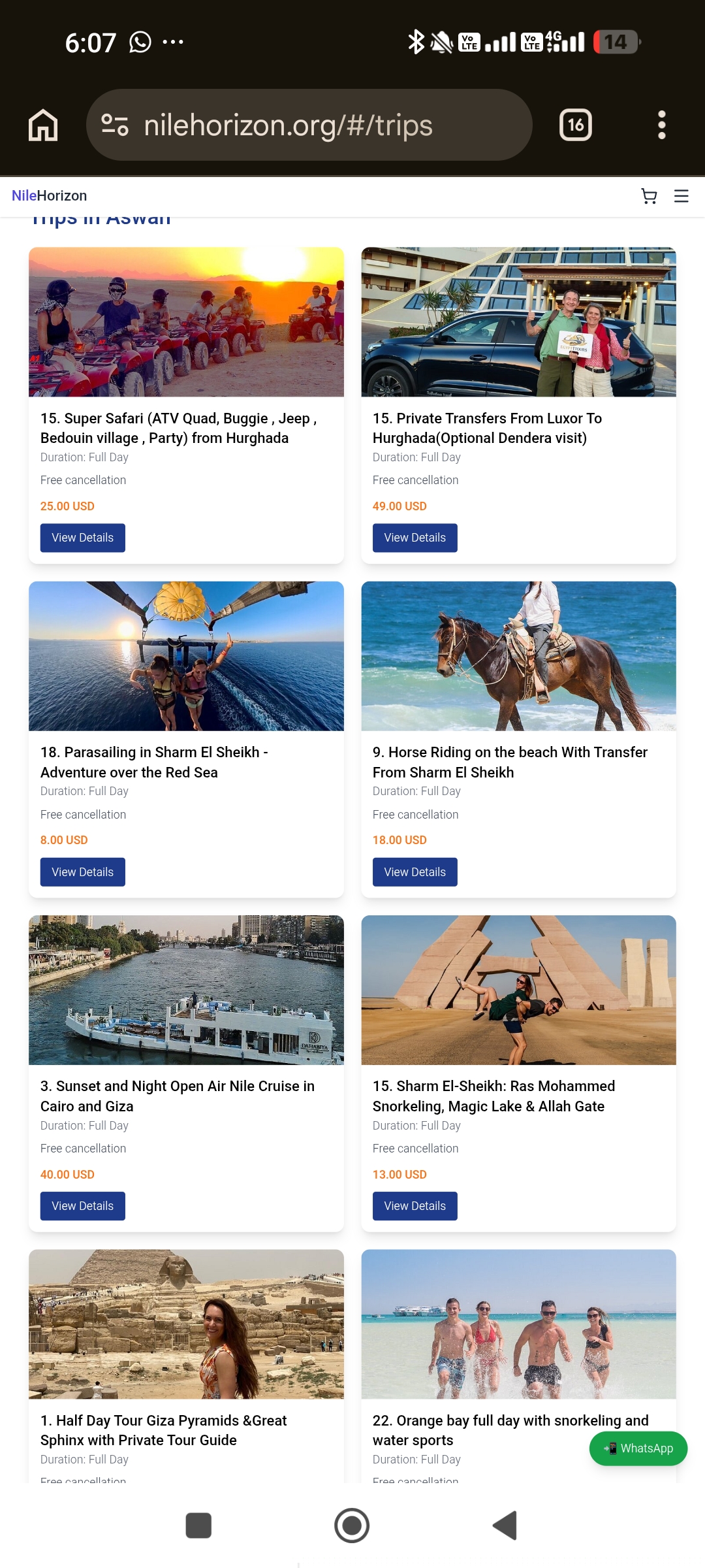 Nile Horizon – Ready-to-Launch Egypt Tourism Booking Platform thumbnail 4