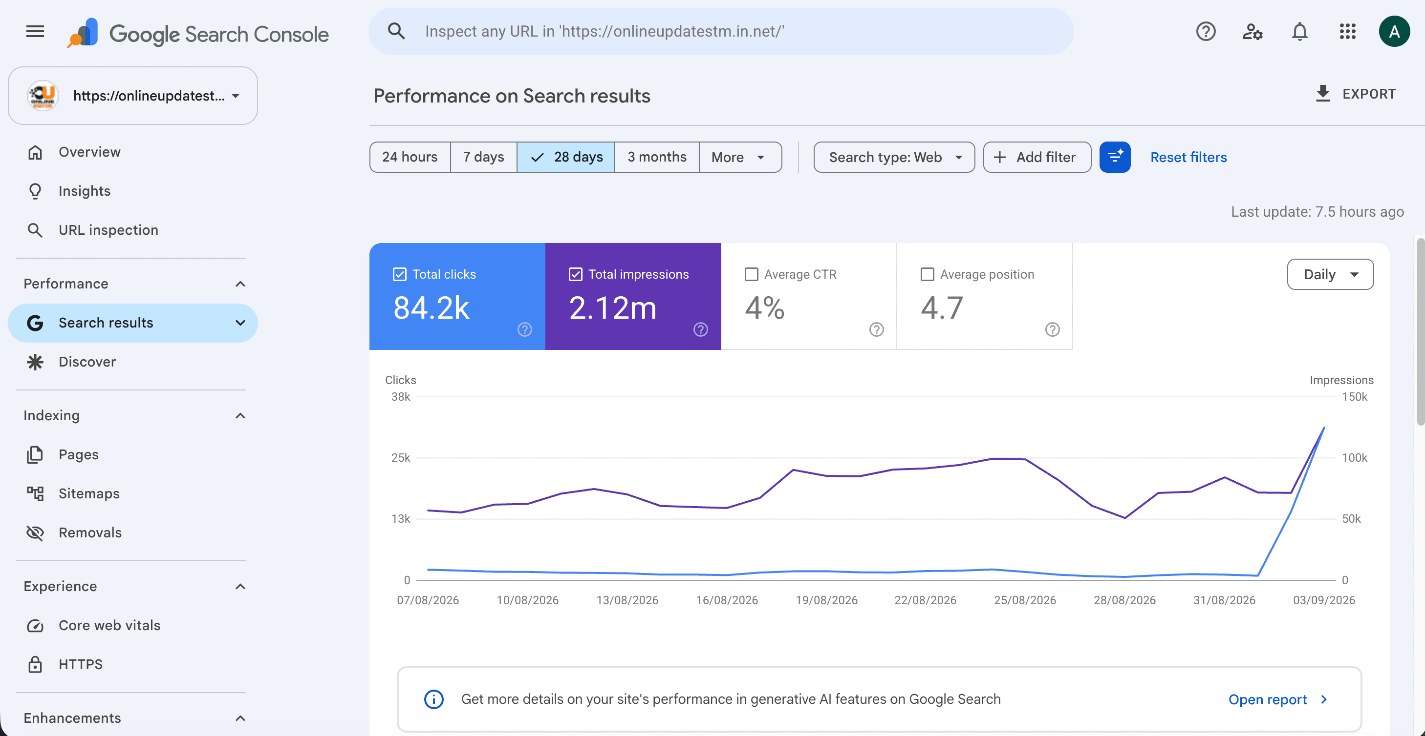 Established Government Jobs & Exam Updates Website – Strong Google Rankings & Organic Traffic screenshot 1