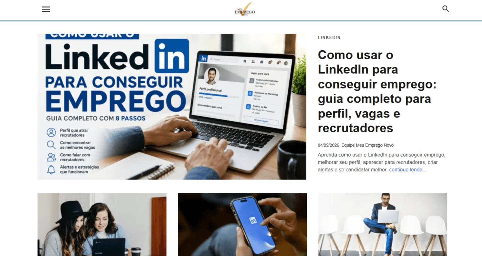 Established Brazilian Job Board & Employment Portal – Online Since 2020 screenshot 1