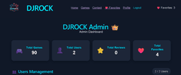 DJROCK Gaming – Full-Stack Gaming Website thumbnail 3