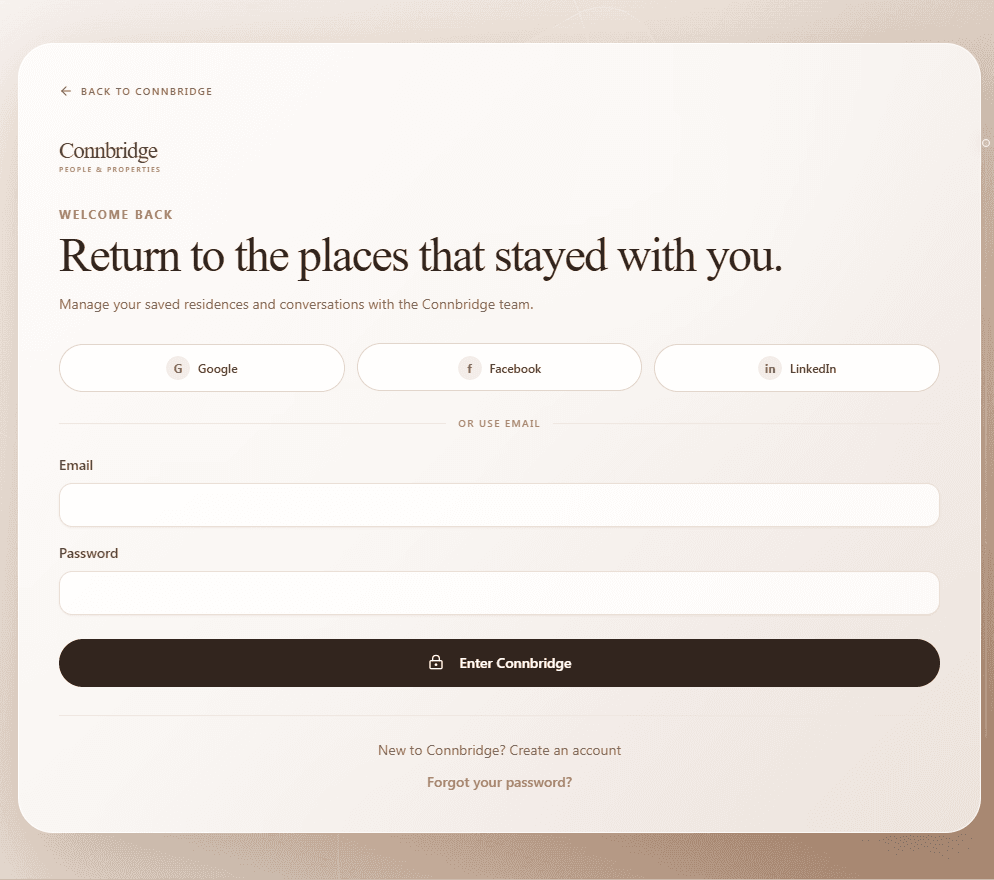 GitHub - Allaith67/connbridge-real-estate: Connbridge — c... for Sale screenshot 1