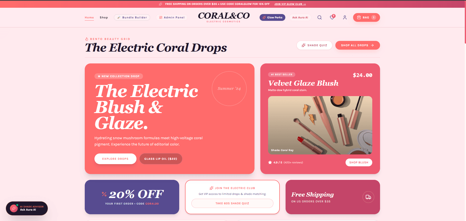 CORAL&CO | Electric Coral High for Sale screenshot 1