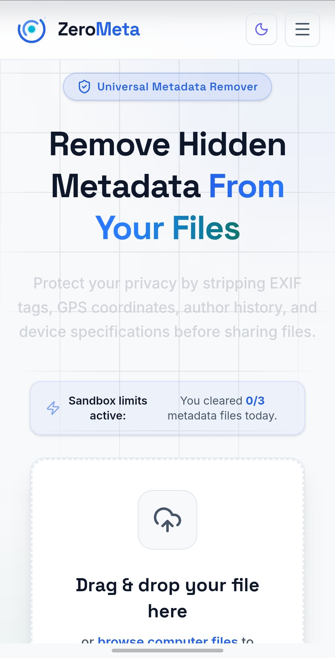 ZeroMeta for Sale screenshot 1