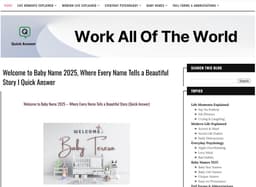 QuickAnswerDaily –16-Month Old Content Website with 25 Posts & 11 Pages thumbnail 2