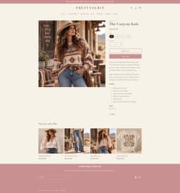 Pretty Grit – Launch-Ready Shopify Western Boutique Brand thumbnail 4