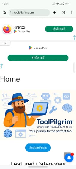 ToolPilgrim.com – Hindi-Focused Bilingual Technology Website thumbnail 1