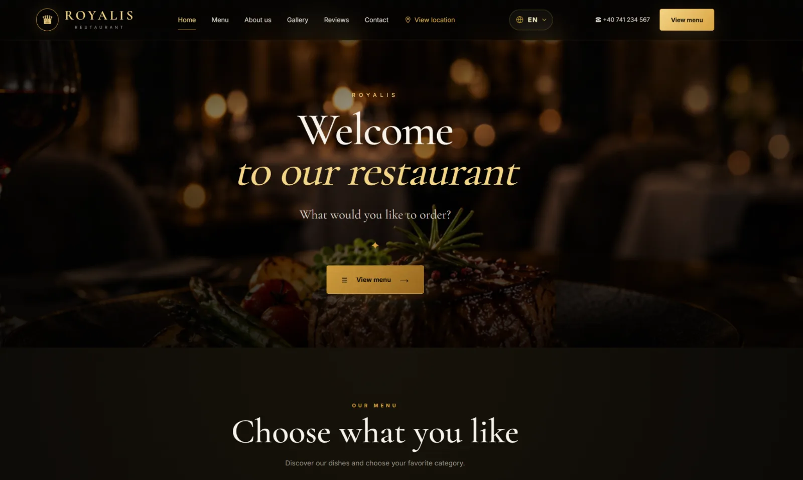 Premium Restaurant Platform — Ready to Launch screenshot 1