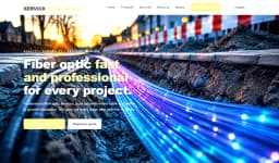 Premium Fiber Optic Services Website — Ready to Launch thumbnail 1