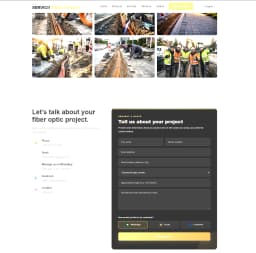 Premium Fiber Optic Services Website — Ready to Launch thumbnail 3