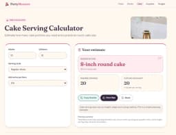 PartyMeasure – Party Planning Calculator Website thumbnail 3