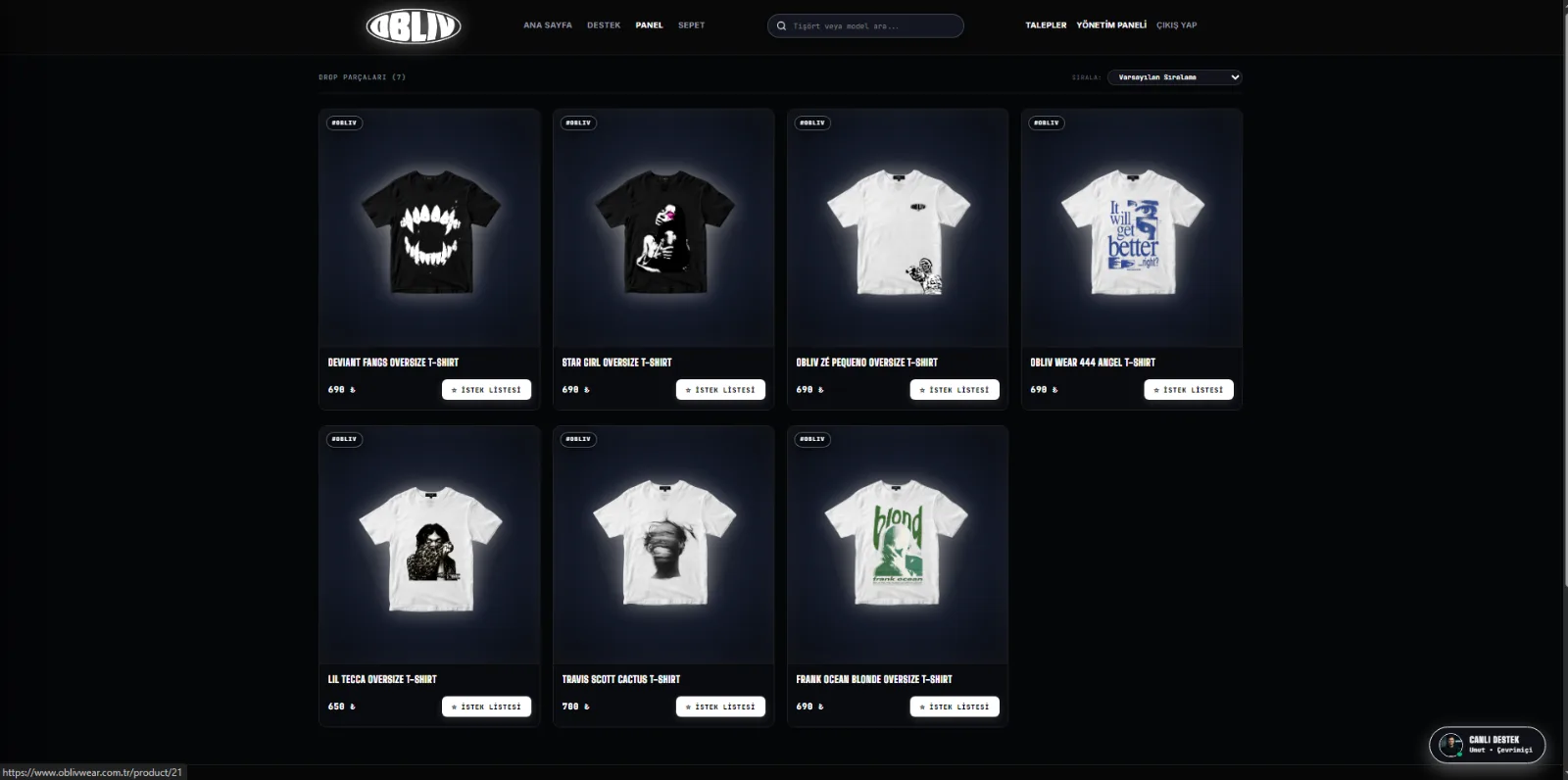 OBLIV WEAR for Sale screenshot 1