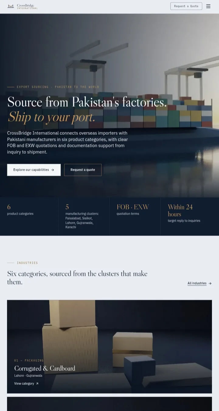 CrossBridge International for Sale