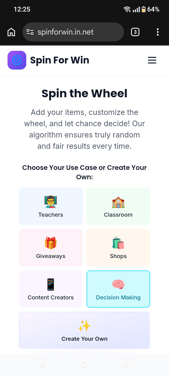 Spin For Win for Sale screenshot 1