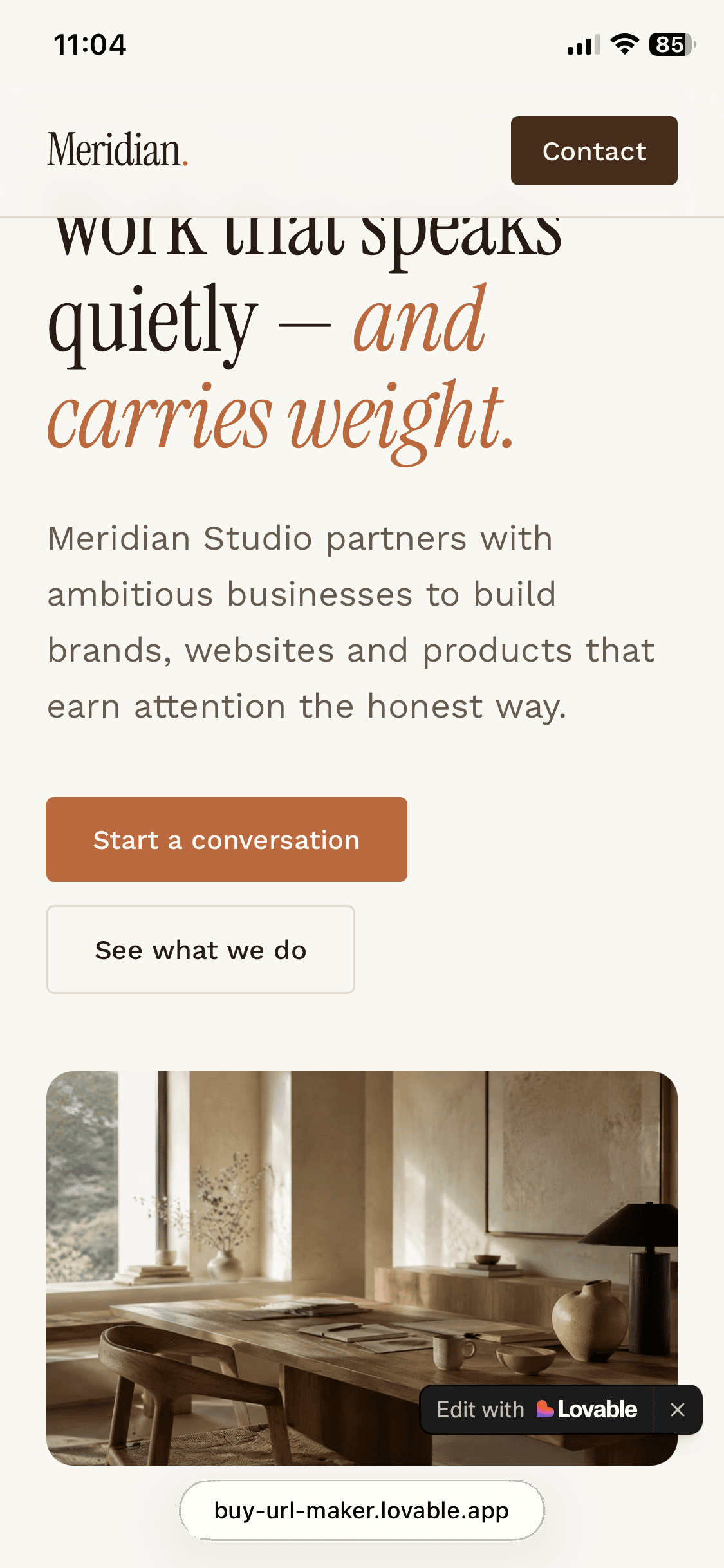 Meridian Studio for Sale screenshot 1