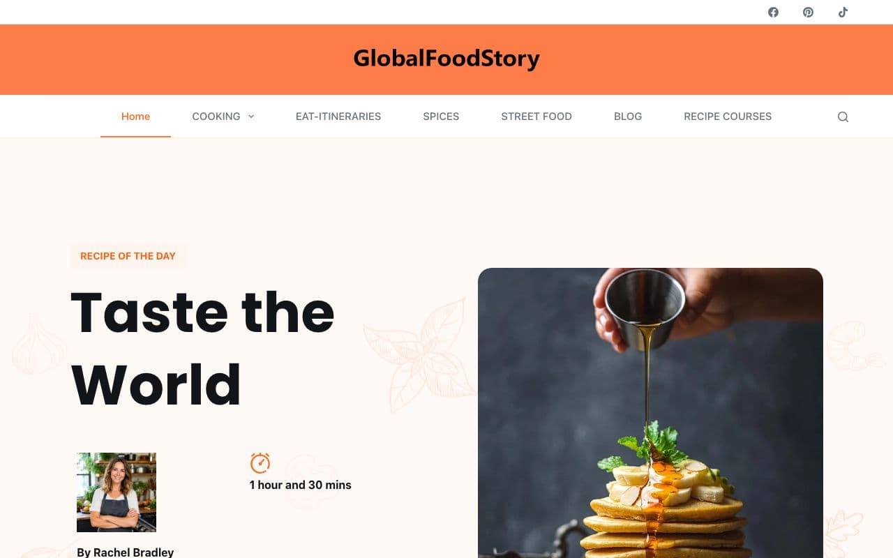 Global Food Story Global Recipes & Food Culture for Sale screenshot 1