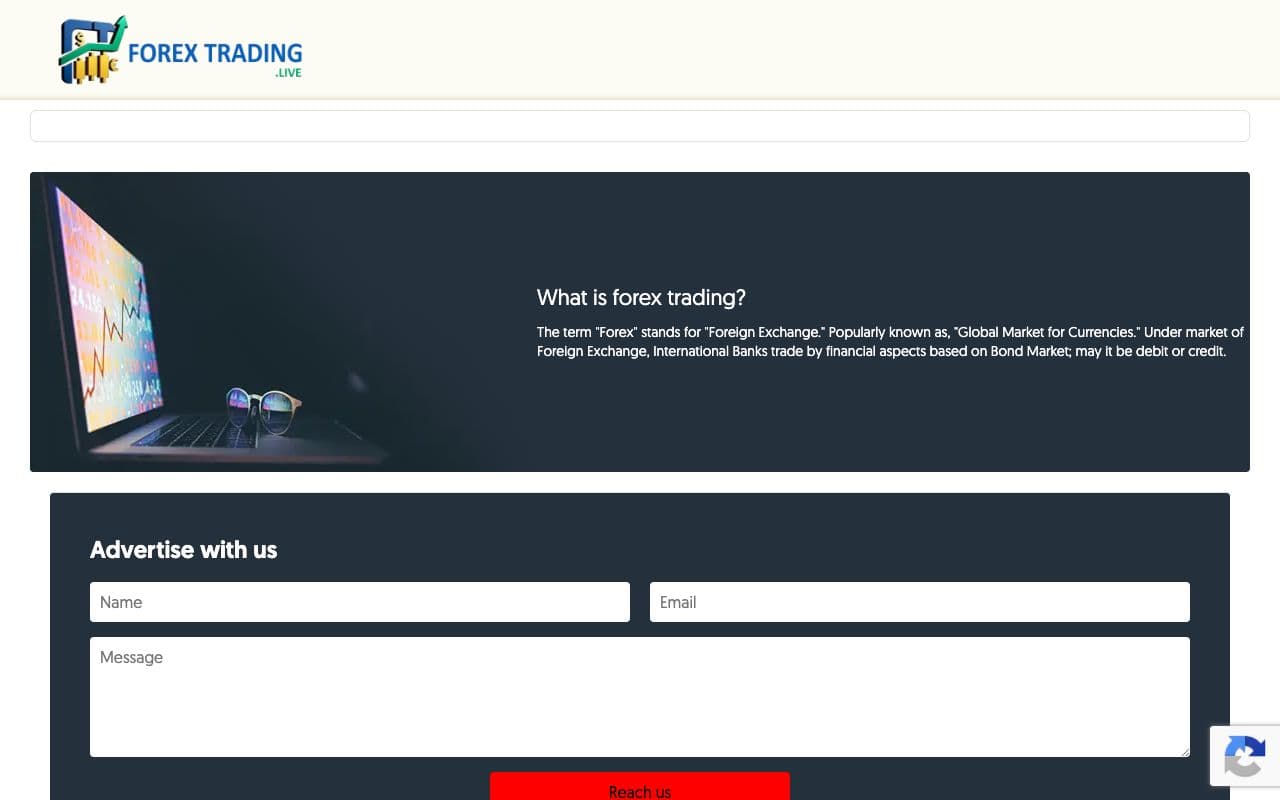 Forextrading.live: Forex Blog for Traders, Currency News, Analysis & Strategies for Sale screenshot 1