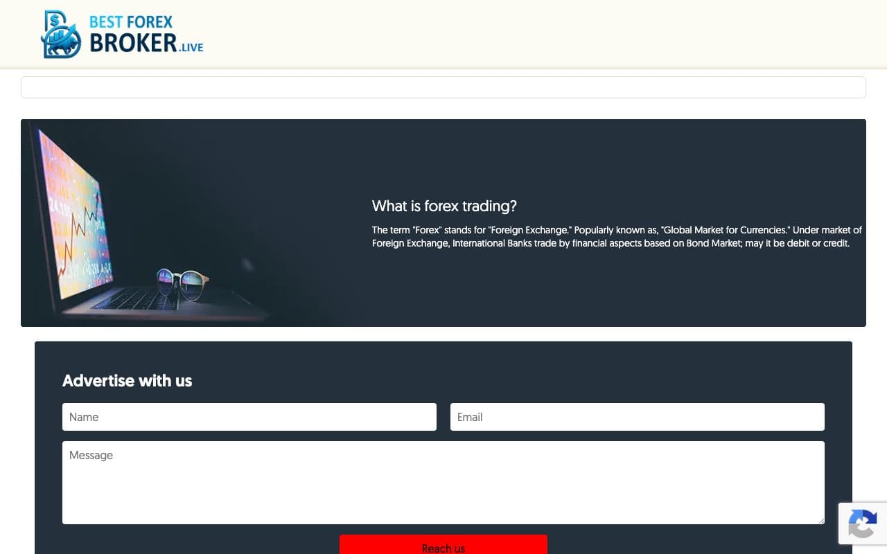 Bestforexbroker.live: Forex Blog for Traders, Currency News, Analysis & Strategies for Sale screenshot 1