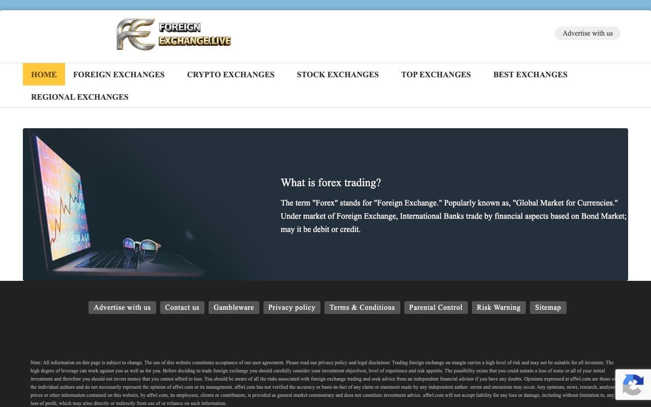 Foreignexchange.live: Forex Blog for Traders, Currency News, Analysis & Strategies for Sale screenshot 1