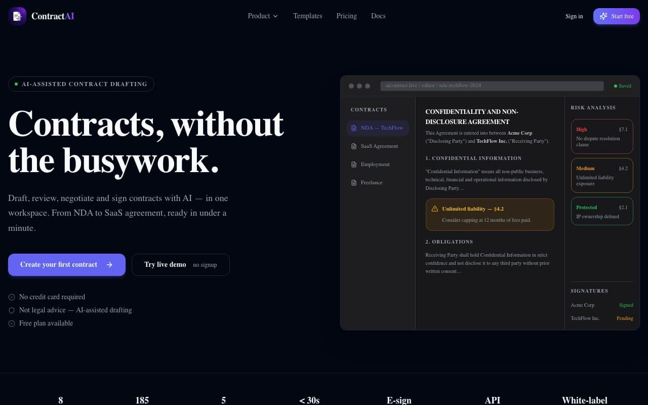 ContractAI for Sale screenshot 1